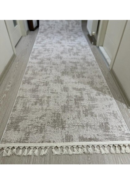 Jel Kaymaz Halı Asos Nevra Vizon Kaymaz Taban Yolluk Yıkanabilir Halı Krem Düğüm Saçaklı fiyatları