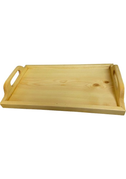 Masif Ahşap Servis Tepsisi 1 Adet Sunum Tepsisi 48X27,5 cm fiyatları