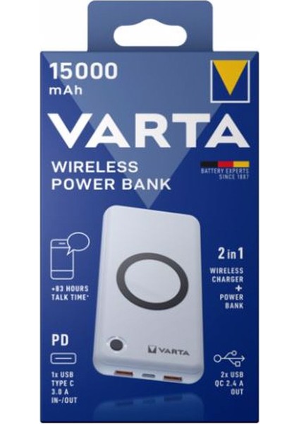 Power Bank Wireless  20.000 Mah ve  15.000 Mah Ikili Set