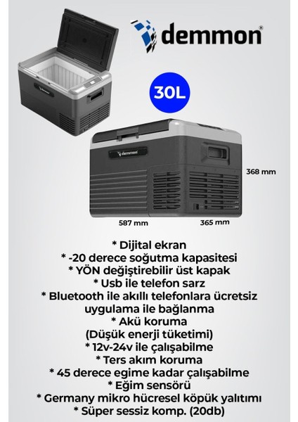 30 Litre Araç Içi Buzdolabı Demmon fırsatları