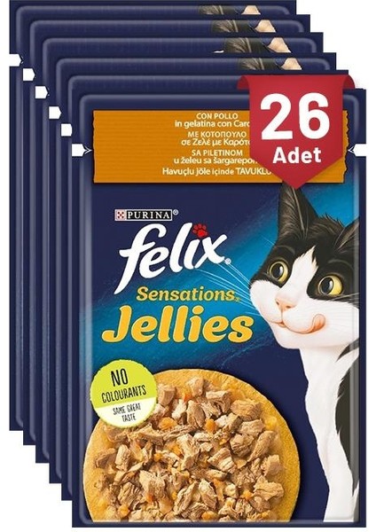 Sensations Tavuklu ve Havuçlu 85 gr 26 Ad