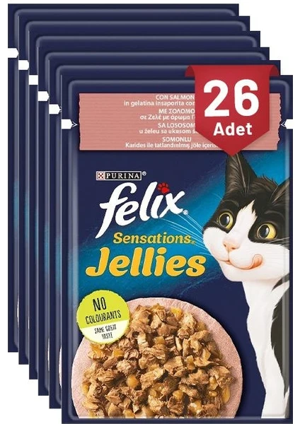 Sensation Somon & Karidesli Kedi Yaş Mama 85 gr 26 Ad