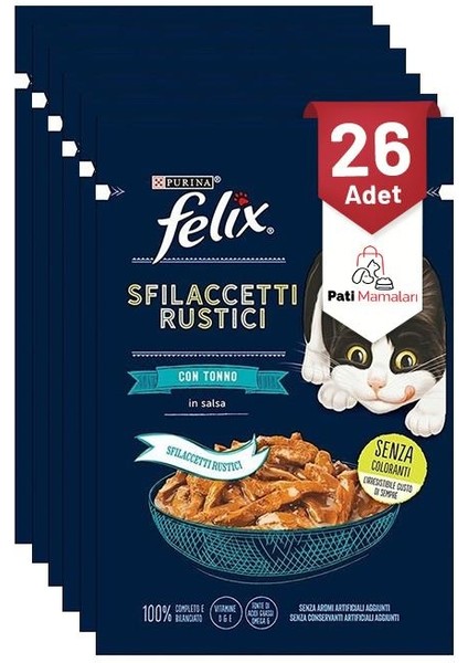 Lezzetli Et Dilimleri Ton Balıklı 80 gr 26 Adet