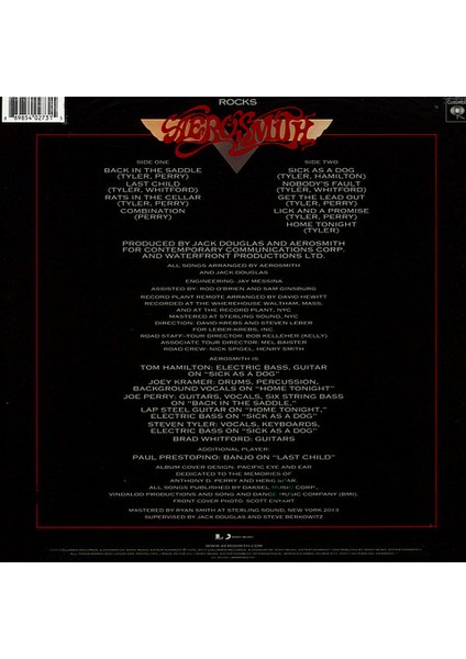 Aerosmith - Rocks - Plak fiyatları