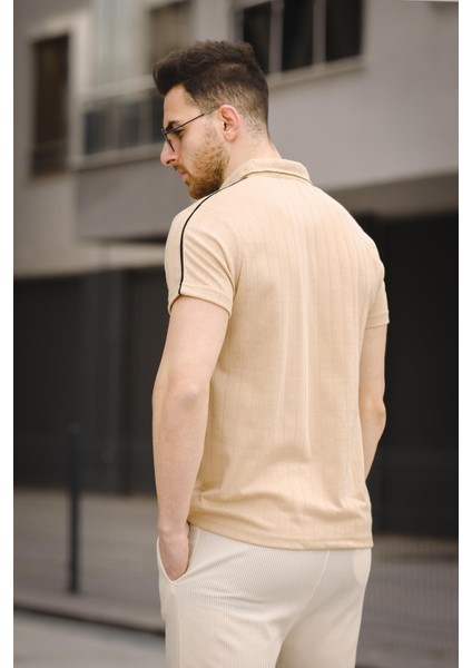 Dumont Omzu Şerili Slim Fit Erkek Polo Yaka Tshirt modelleri