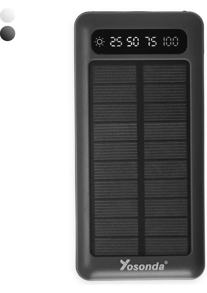 A79 20000 Mah Solar Şarj Özellikli 4in1 Ekranlı Powerbank