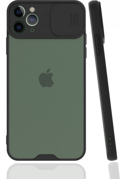 iPhone 11 Pro Kılıf Kamera Koruma Kapaklı Platin Matte Silikon Arka Kapak