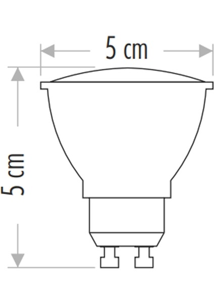 CT-4215 7 Watt GU10 Duylu LED Ampul Günışığı 5 Adet