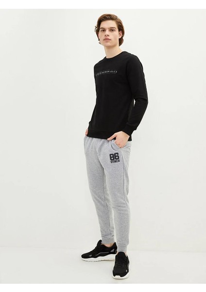Casual Bisiklet Yaka Uzun Kollu Baskılı Erkek Sweatshirt fiyatları