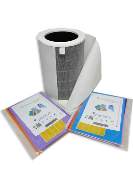 10 Adet Xiaomi Air Purifier 2h Uyumlu Karışık Renkli Toz Tutucu Ön Filtre