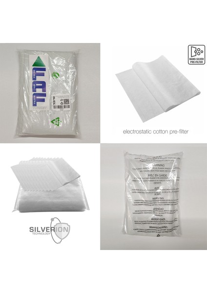 10 Adet Xiaomi Air Purifier 1/2h/2c/2s/3h/3c/pro Uyumlu Ekstra Nano Gümüş Iyonlu Elekrostatik Toz Tutucu Beyaz Ön Filtre fırsatları