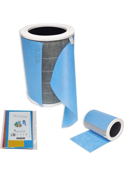 10 Adet Xiaomi Air Purifier 1/2h/2c/2s/3h/3c/pro Uyumlu Karışık Renkli Toz Tutucu Ön Filtre