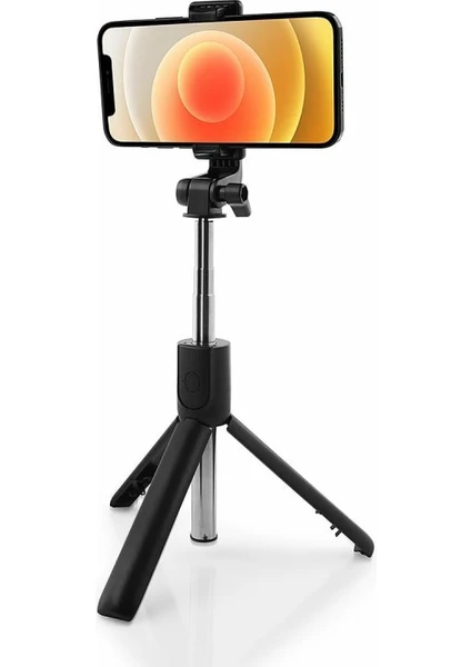 Mini Tripod Bluetooth Kumandalı Kablosuz Selfie Çubuğu Yeni Model Youtuber