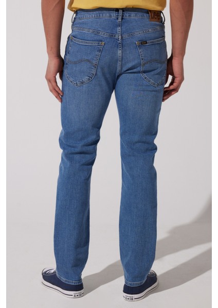 Daren Straight Fit Normal Bel Mavi Esnek Jean Kot Pantolon