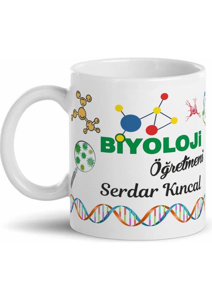 Kupa Bardak Biyoloji Öğretmeni Hediye Baskılı Isimli