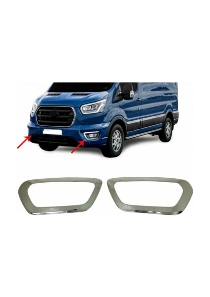 Ford Transit 2019 Sonrası Sis Farı Çerçevesi 2 Prç P.çelik