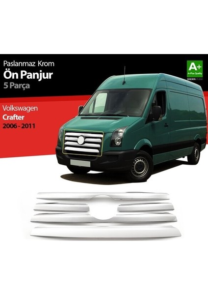 Vw Crafter Ön Panjur Kromu 5 Parça P.çelik 2006-2012