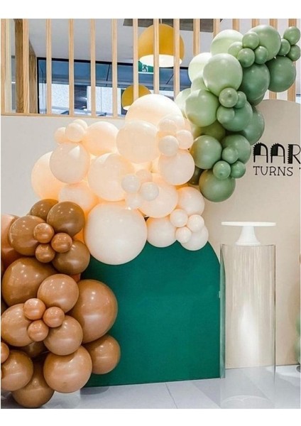 Karamel-Okaliptus-Somon Balon Seti 50 Adet