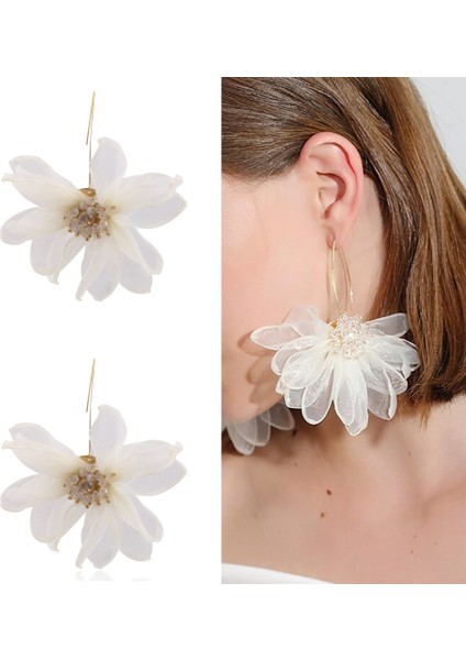 Like Life Kumaş Çiçek Küpe (Yurt Dışından) modelleri