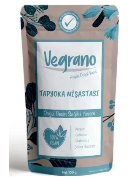 Tapyoka Nişastası Glutensiz 100 gr