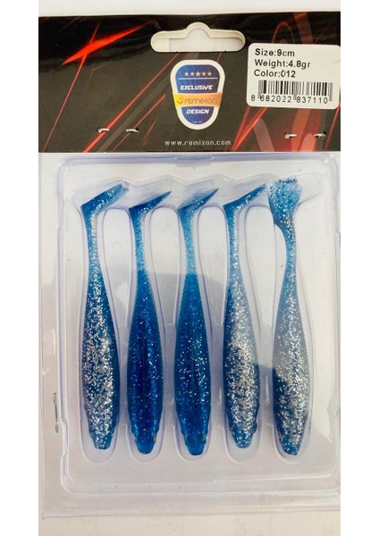 Remıxon Paddle Shad 9cm (5AD),RENK:012