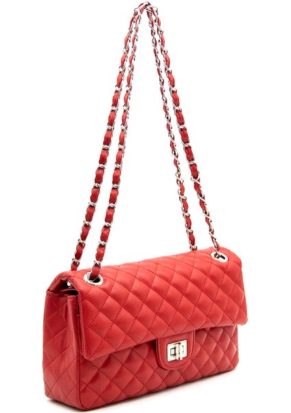 Kadın Omuz Çantası 1054 M162 40077 Kırmızı Kare Kırmızı fiyatları