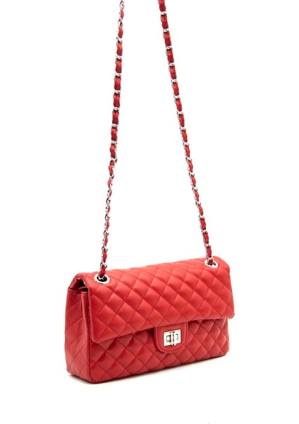 Kadın Omuz Çantası 1054 M162 40077 Kırmızı Kare Kırmızı indirimleri