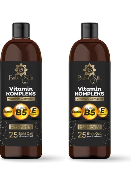 Babı Şifa Bitkisel Vitamin Kompleks Şampuan 400ML+400ML 2 Adet