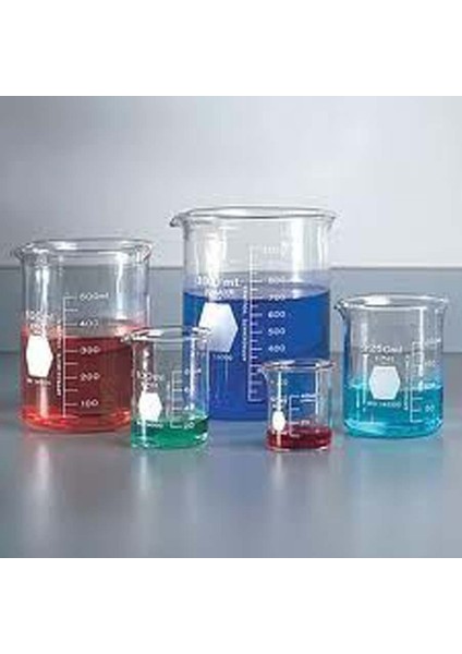 Beher Cam Kısa Form Taksimatlı 250 ml Boro 3,3 Glass