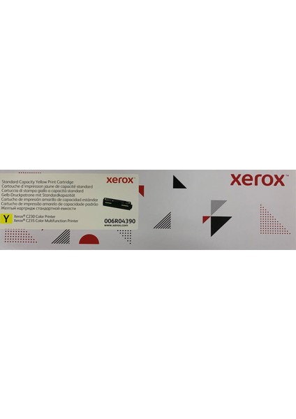 006R04390 Yellow Toner C230/C235 1500 Sayfa