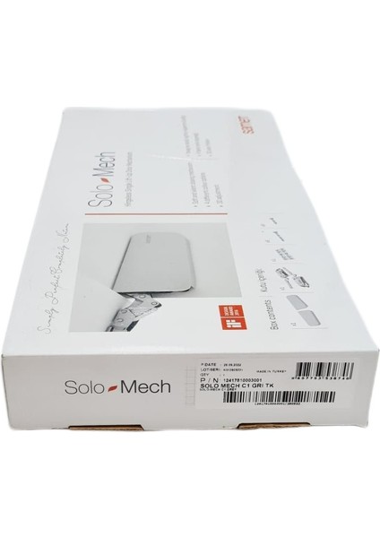Solo Mech Kalkar Kapak Sistemi C1 Gri Renk