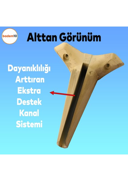 Aspen Lüks Mobilya Kanepe Koltuk Tv Ünitesi Baza Ayağı Ayakları 20 Cm (4 Adet)