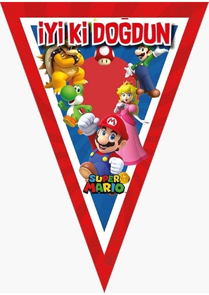 Super Mario Doğum Günü Konsepti 32 Kişilik Super Mario Doğum Günü Seti Ekonomik fırsatları