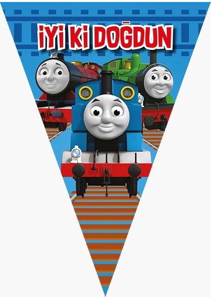 Thomas ve Arkadaşları Büyük Boy 50X70 cm Afişli Doğum Günü Konsepti Afişli 8 Kişilik Thomas ve Arkadaşları Doğum Günü Seti fırsatları