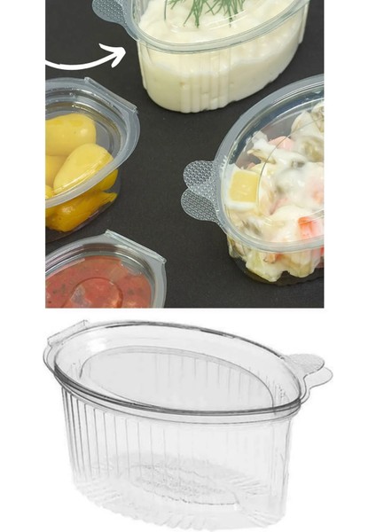 Özge Plastik 80 cc Sos Kabı 100' Lü Paket Sızdırmaz Kapaklı SO34251 - V