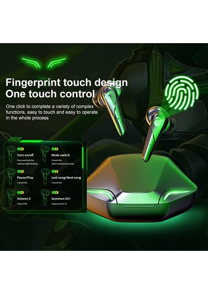 Spor Oyun Kulaklığı Tws Gürültü Azaltma Çift Modlu Kulaklıklı Kablosuz Bluetooth Kulaklık Oyuncular Için Temel Kulaklıklar (Yurt Dışından) fiyatları