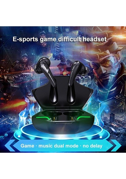 Spor Oyun Kulaklığı Tws Gürültü Azaltma Çift Modlu Kulaklıklı Kablosuz Bluetooth Kulaklık Oyuncular Için Temel Kulaklıklar (Yurt Dışından) modelleri