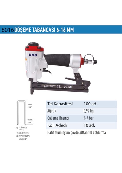 Döşeme Tabancası 80-16 UNOD8016 fiyatları