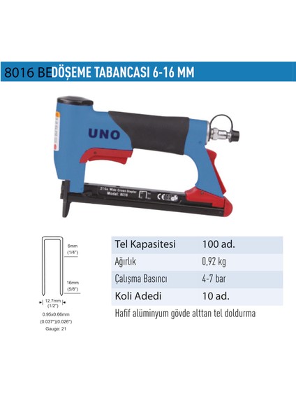 Döşeme Tabancası 80-16 Be UNOD8016BE fiyatları