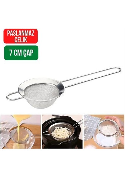 Andres 7 cm Paslanmaz Çelik Süzgeç