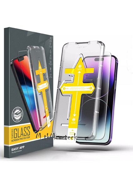 Apple Apple iPhone 12 Pro Ekran Koruyucu Cam Otomatik Kolay Kurulum Glas.tr Ez Fit Sensor Protection Installation 5d Tam Kaplar Çizilmez Cam