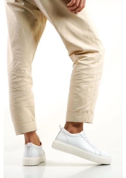 M3-B Beyaz Hakiki Deri Erkek Spor Ayakkabı & Sneaker fiyatları