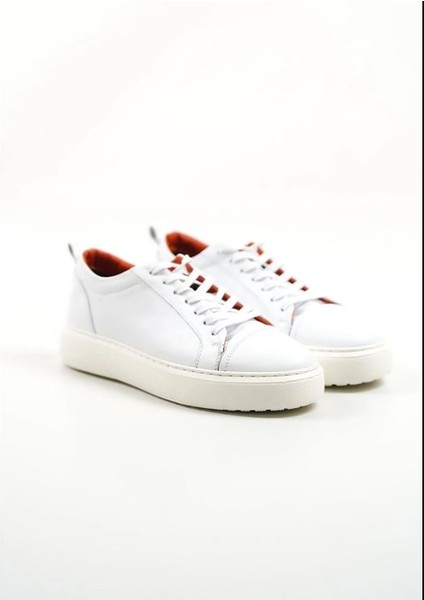 M3-B Beyaz Hakiki Deri Erkek Spor Ayakkabı & Sneaker modelleri