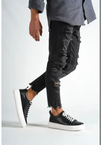 M3-Sb Siyah/Beyaz Hakiki Deri Erkek Spor Ayakkabı & Sneaker fiyatları