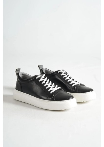M3-Sb Siyah/Beyaz Hakiki Deri Erkek Spor Ayakkabı & Sneaker fırsatları