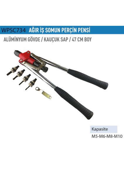 Wp Kollu Somun Perçin Tabancası SC-734 M5 - M10 WPSC734