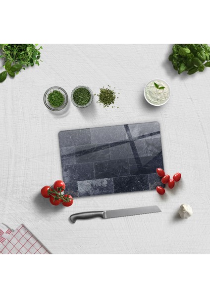 Eskitme İndigo Taş | Cam Kesme Tahtası - Cam Kesme Tablası | 20cm x 30cm