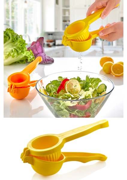 Pratik Sert Plastik Limon Sıkacağı - Limon Press