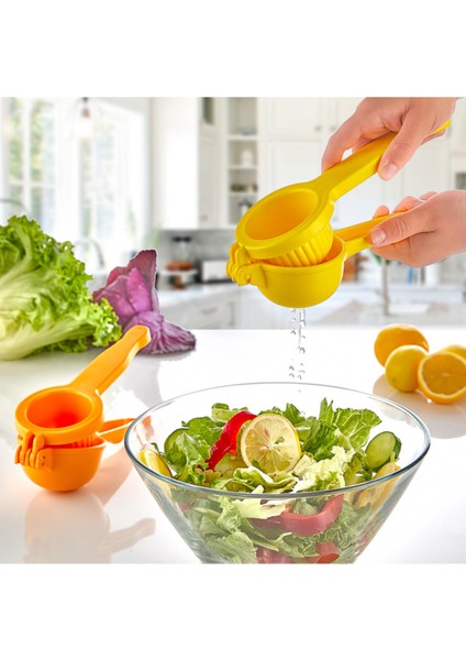 Pratik Sert Plastik Limon Sıkacağı - Limon Press