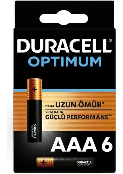 Duracell Optimum 6'lı Aaa Ince Kalem Pil